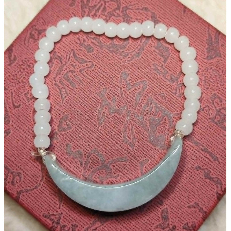 CHEFFY Authentic Jade Bracelet 4.8mm Beaded Stretch Bracelet (#13) ( LowGrade )