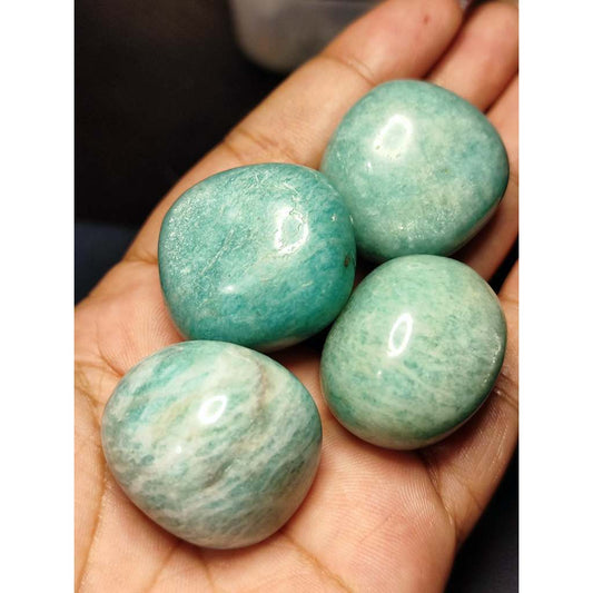 CHEFFY Amazonite Crystal Gemstone Tumbled XL