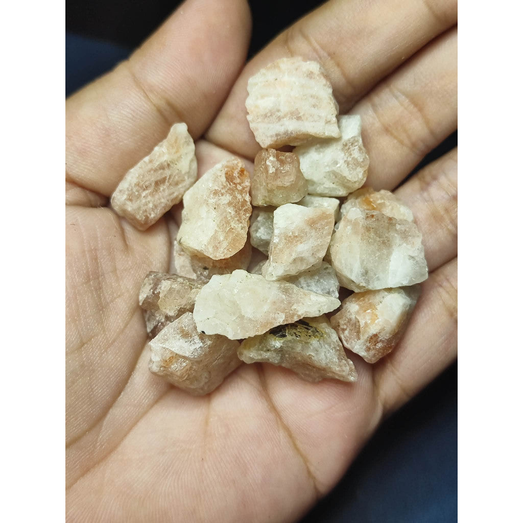 CHEFFY Sunstone Raw Crystal Gemstones (1.5 to 2mm) L