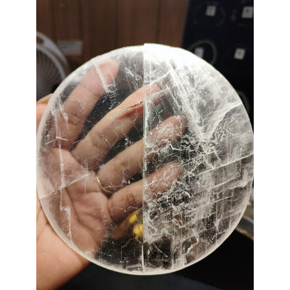 CHEFFY Selenite Plate (4.9 inches )