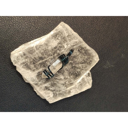 CHEFFY Clear Quartz  Pendant Crystal  Raw (Random Pick )  Wire Wrap Gemstone
