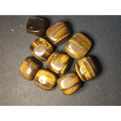 CHEFFY Tigers Eye Tumbled Crystals Gemstones LARGE