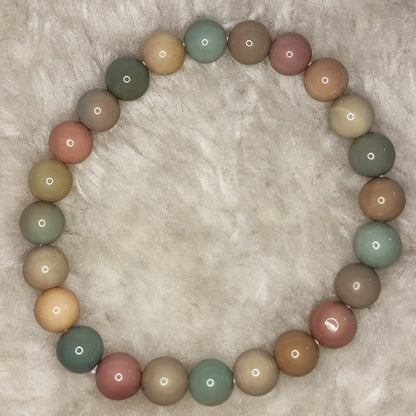 CHEFFY Authentic Alashan Agate Natural Gemstone Crystal Bracelet