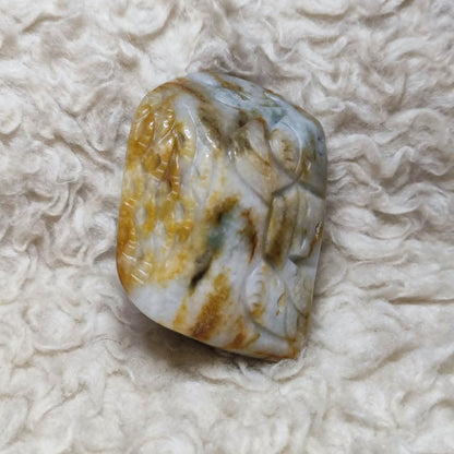 CHEFFY Natural Myanmar Jadeite Jade Decor Specimen | 100% Authentic Grade A Raw Crystal Collection |