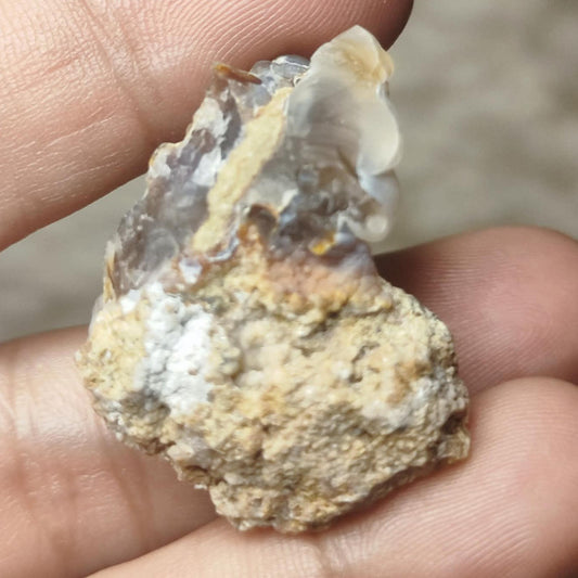 CHEFFY Raw Fire Agate – Authentic Healing Crystal, Grounding & Vitality Stone, Collector Piece