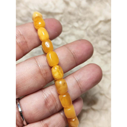 CHEFFY Amber Bracelet 5mm - Natural Gemstone Crystal