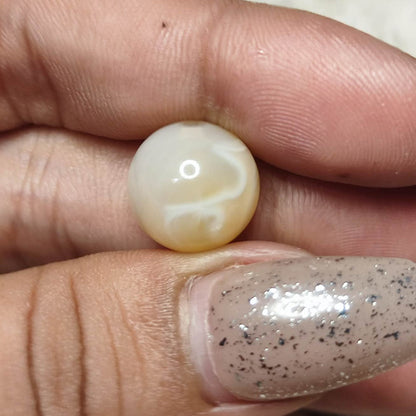 CHEFFY | Genuine Sakura Agate Bead / Pendant | Natural Blossom Chalcedony Gemstone (2mm)