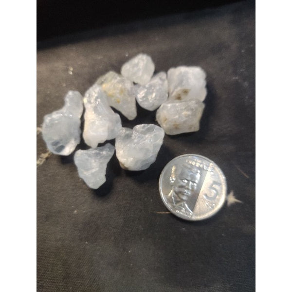 CHEFFY Raw Celestite Crystal Gemstones