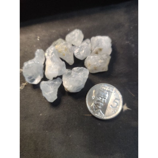 CHEFFY Raw Celestite Crystal Gemstones