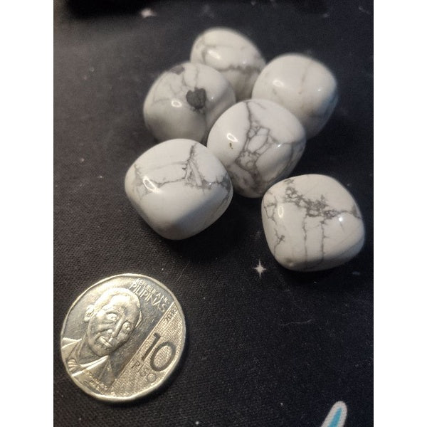 CHEFFY Howlite Crystal Gemstone Tumbled