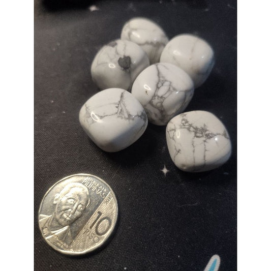 CHEFFY Howlite Crystal Gemstone Tumbled