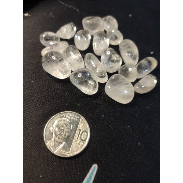 CHEFFY Clear Quartz Crystal Gemstone Tumbled