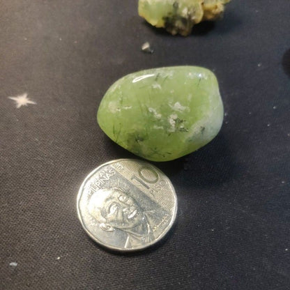 CHEFFY Prehnite Crystal Gemstone Tumbled