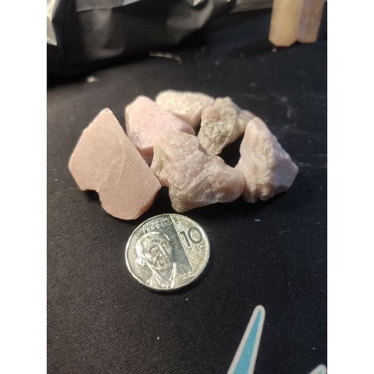 CHEFFY Pink Common Opal Raw Crystal Gemstone