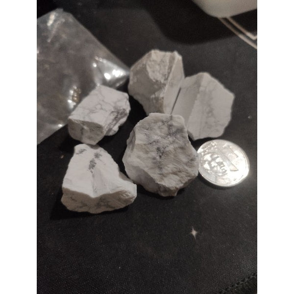 CHEFFY Howlite Crystal Gemstone Raw Chunks