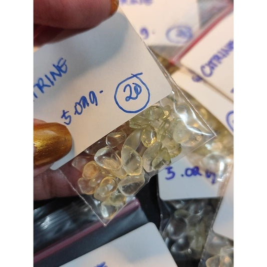 CHEFFY Citrine Chips Gemstones Crystals