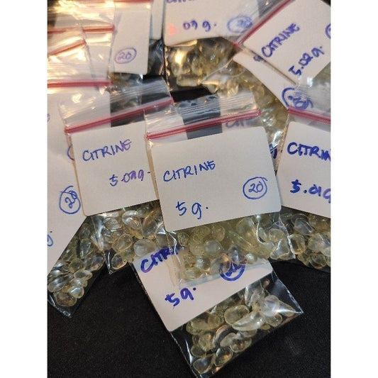 CHEFFY Citrine Chips Gemstones Crystals