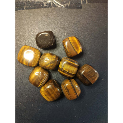 CHEFFY Tigers Eye Tumbled Crystals Gemstones L