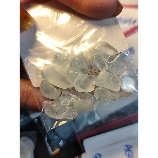 CHEFFY Aquamarine Chips Crystal Gemstones