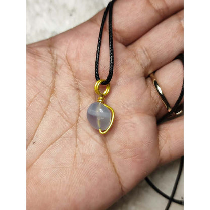 CHEFFY Blue Lace Wire Wrap Pendant  Random Pick